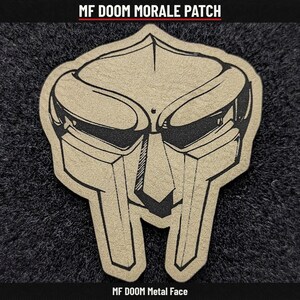MF DOOM Metal Face HipHop Morale Patch