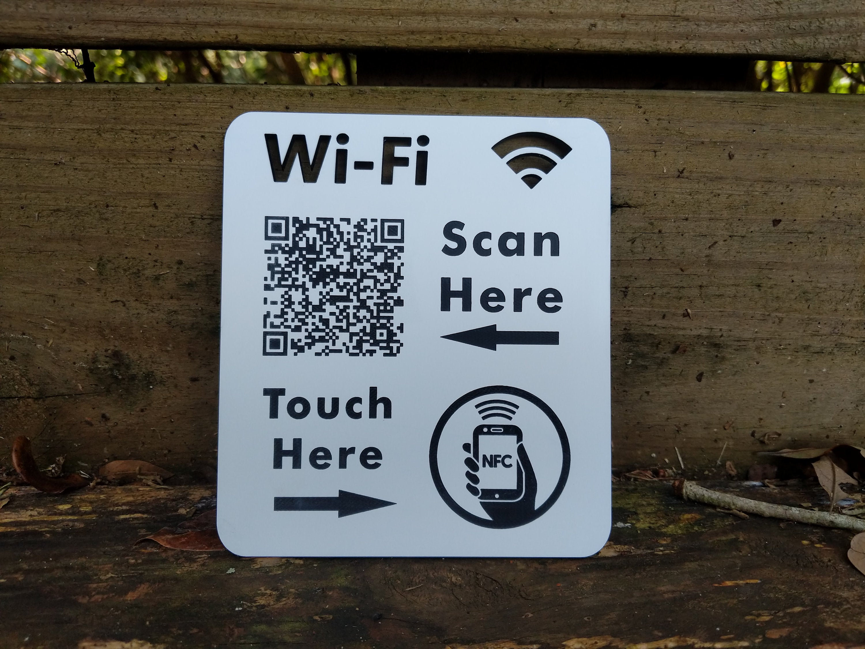 Wifi QR Code With NFC Chip Guest Wifi Access Code Perfect Etsy