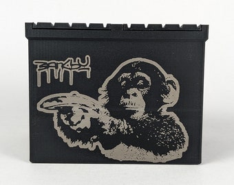 Street Art Dumpster, Banksy Edition, 3D Printed Dumpster