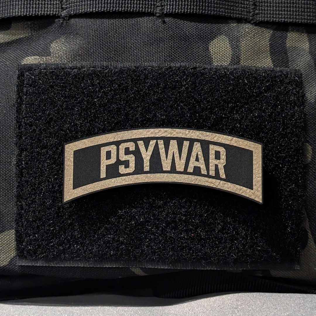 Psywar Sticker Psywar Ranger Tab Morale Patch: Laser Engraved Leatherette Hook & Loop ...
