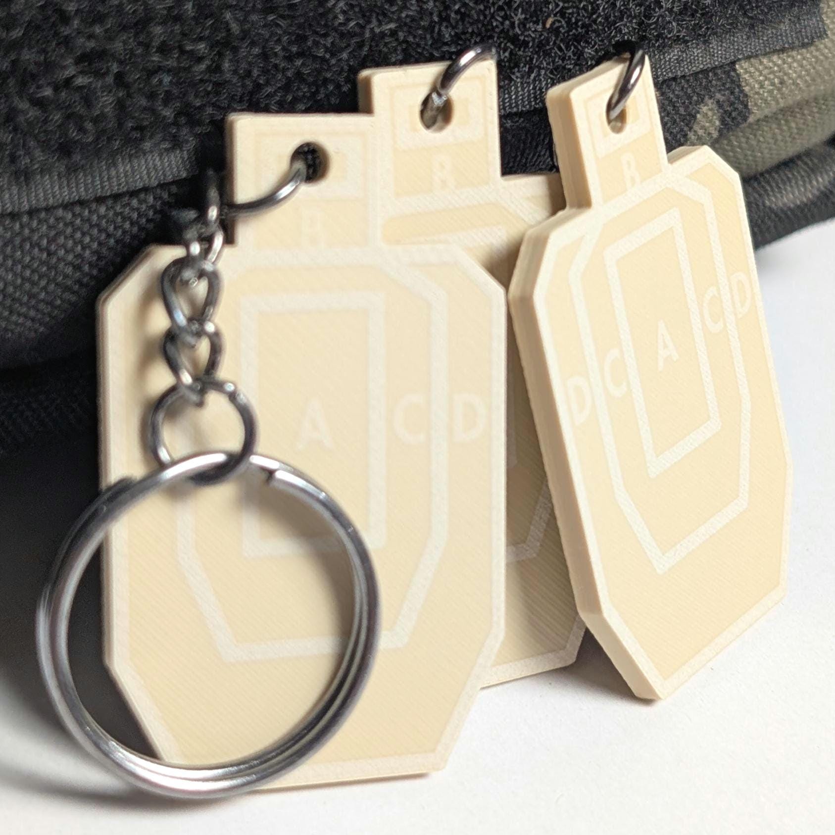 Uspsa Target Keychain USPSA Target Keychain – 3D Printed, Laser-engraved Mini Target - Etsy