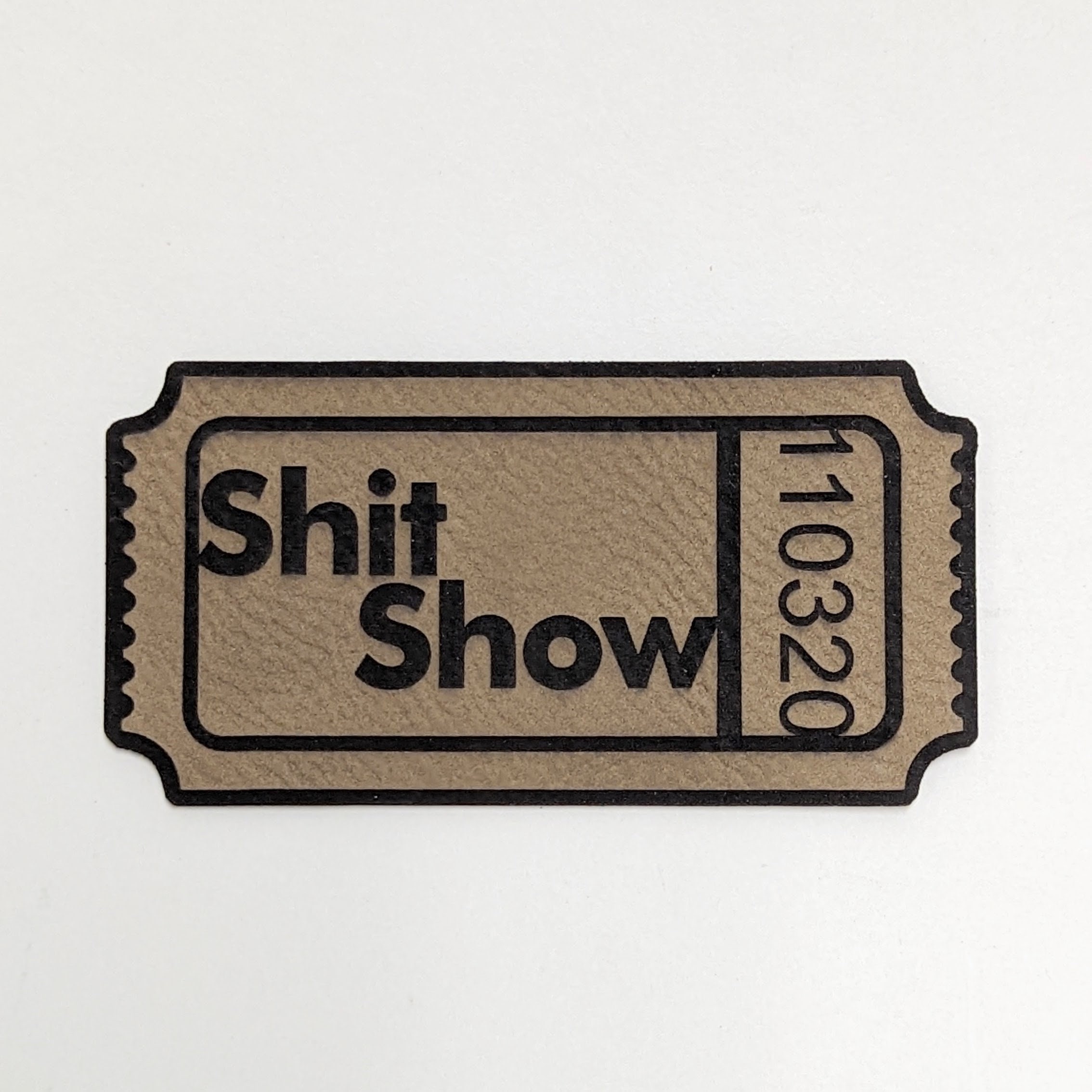 Ticket to the Shit Show Morale Patch Perfect for Tactical - Etsy