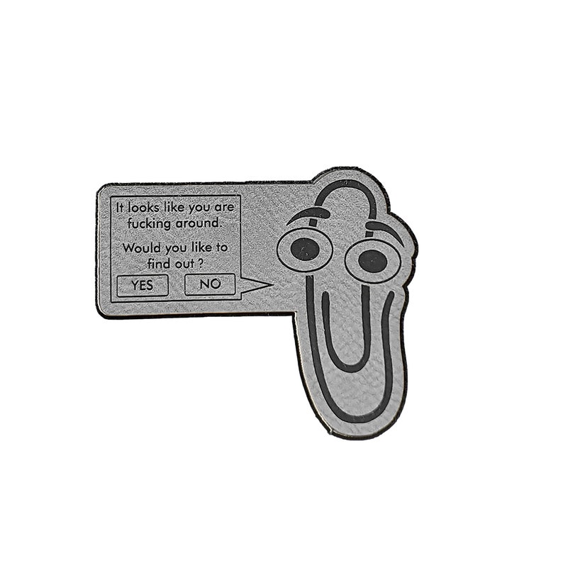 MS Clippy Fucking Around Morale Patch, Meme, Funny Patch For Tactical Hat, Range Bag, Hook and Loop Patch, Plate Carrier Patch, All weather image 7