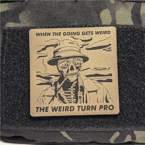 Hunter S Thompson Morale Patch: Tactical Weird Pro Leatherette Patch