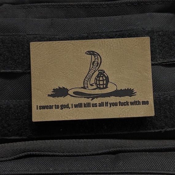 King Cobra Grenade Morale Patch: Gadsden Flag Tactical Patch