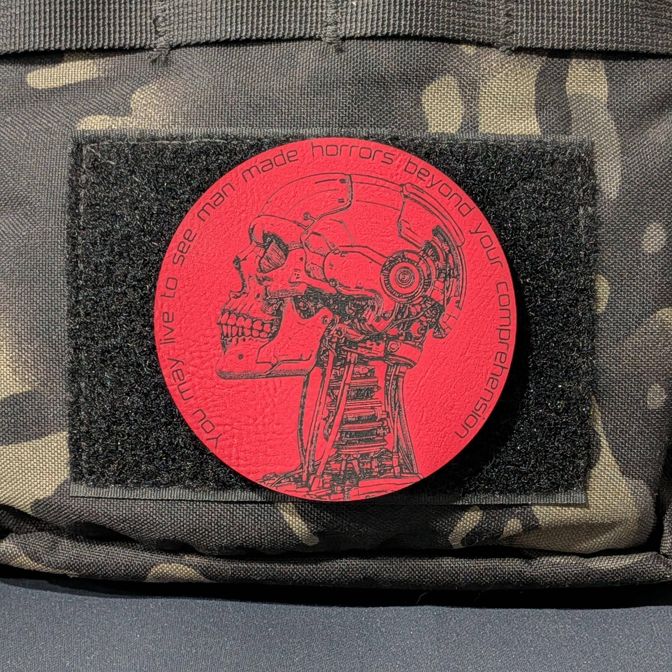 Man Made Horrors Patch – Cyber Skull Dystopian Leatherette (3" Round ...