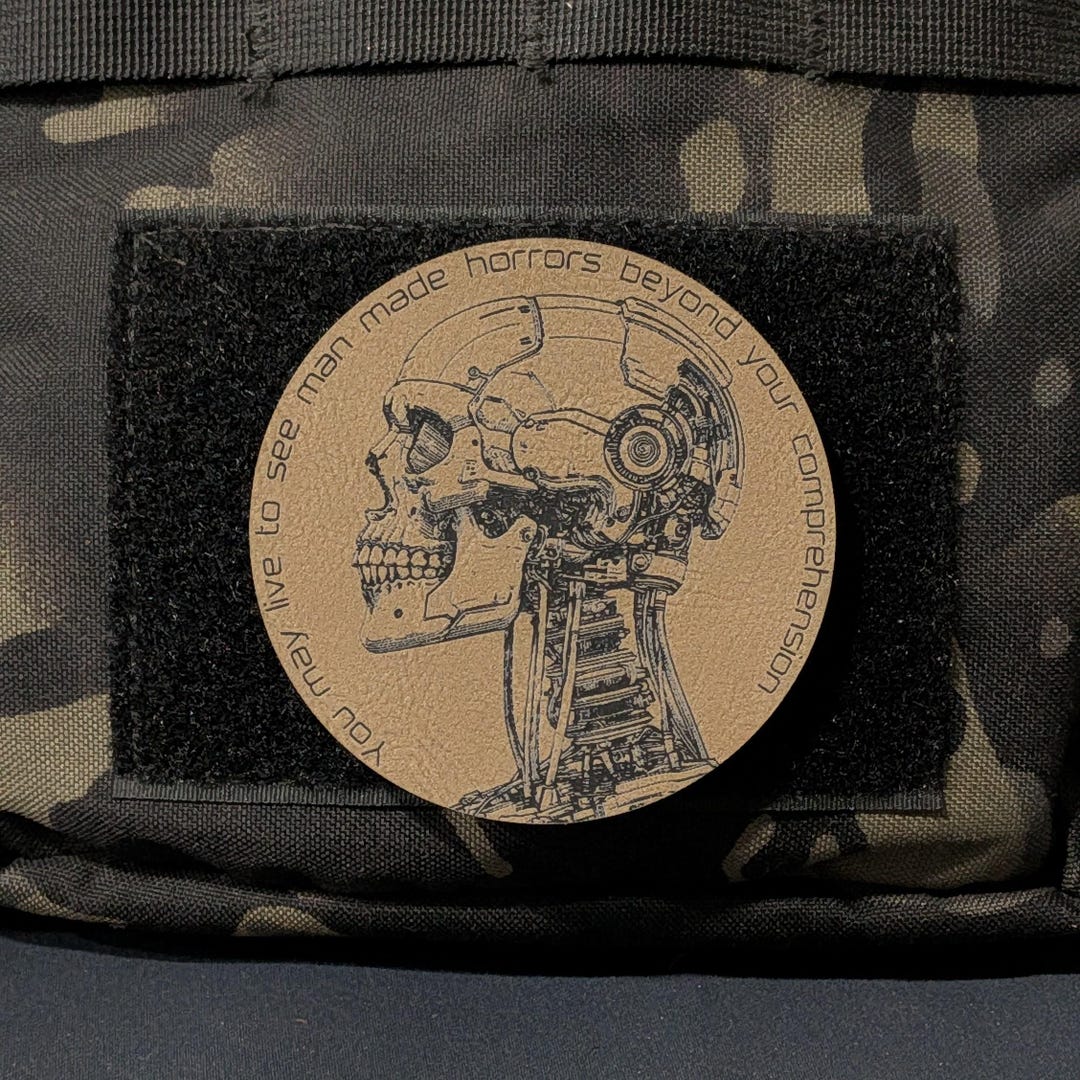 Man Made Horrors Patch – Cyber Skull Dystopian Leatherette (3" Round ...