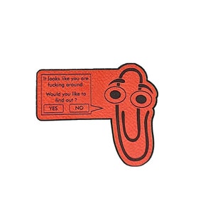 MS Clippy Fucking Around Morale Patch, Meme, Funny Patch For Tactical Hat, Range Bag, Hook and Loop Patch, Plate Carrier Patch, All weather image 8