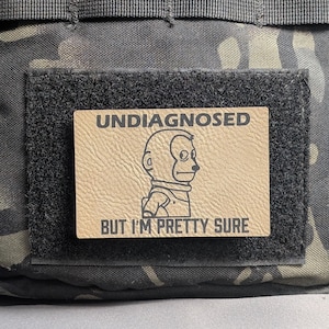 Undiagnosed Neurodivergent Meme Morale Patch - Hook and Loop