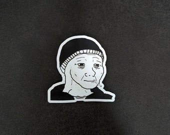 Doomer Wojak Meme Sticker Bundle | Meme Sticker | Vinyl | Various Sizes