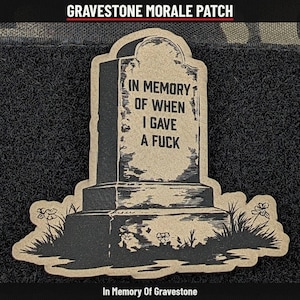 In Memory Of Gravestone Morale Patch