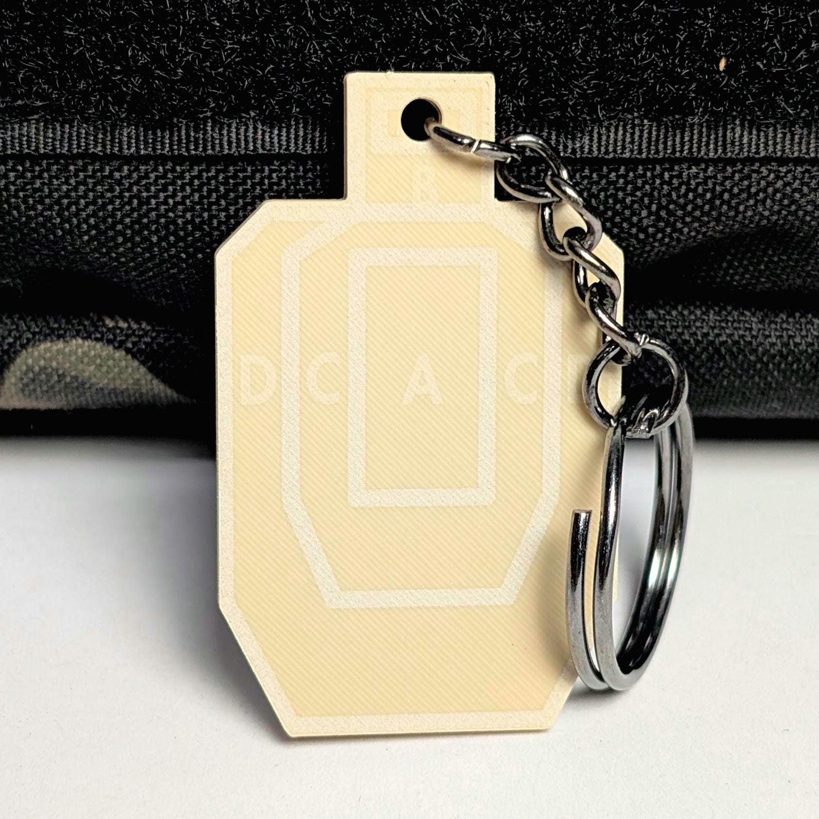 Uspsa Target Keychain USPSA Target Keychain – 3D Printed, Laser-engraved Mini Target - Etsy