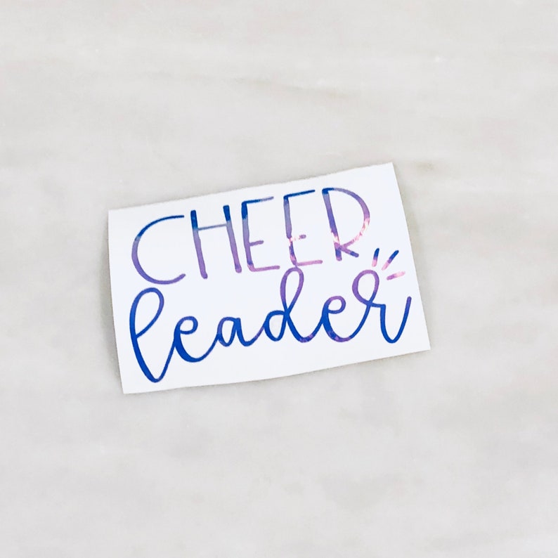 Cheer Iron On Vinyl Decal