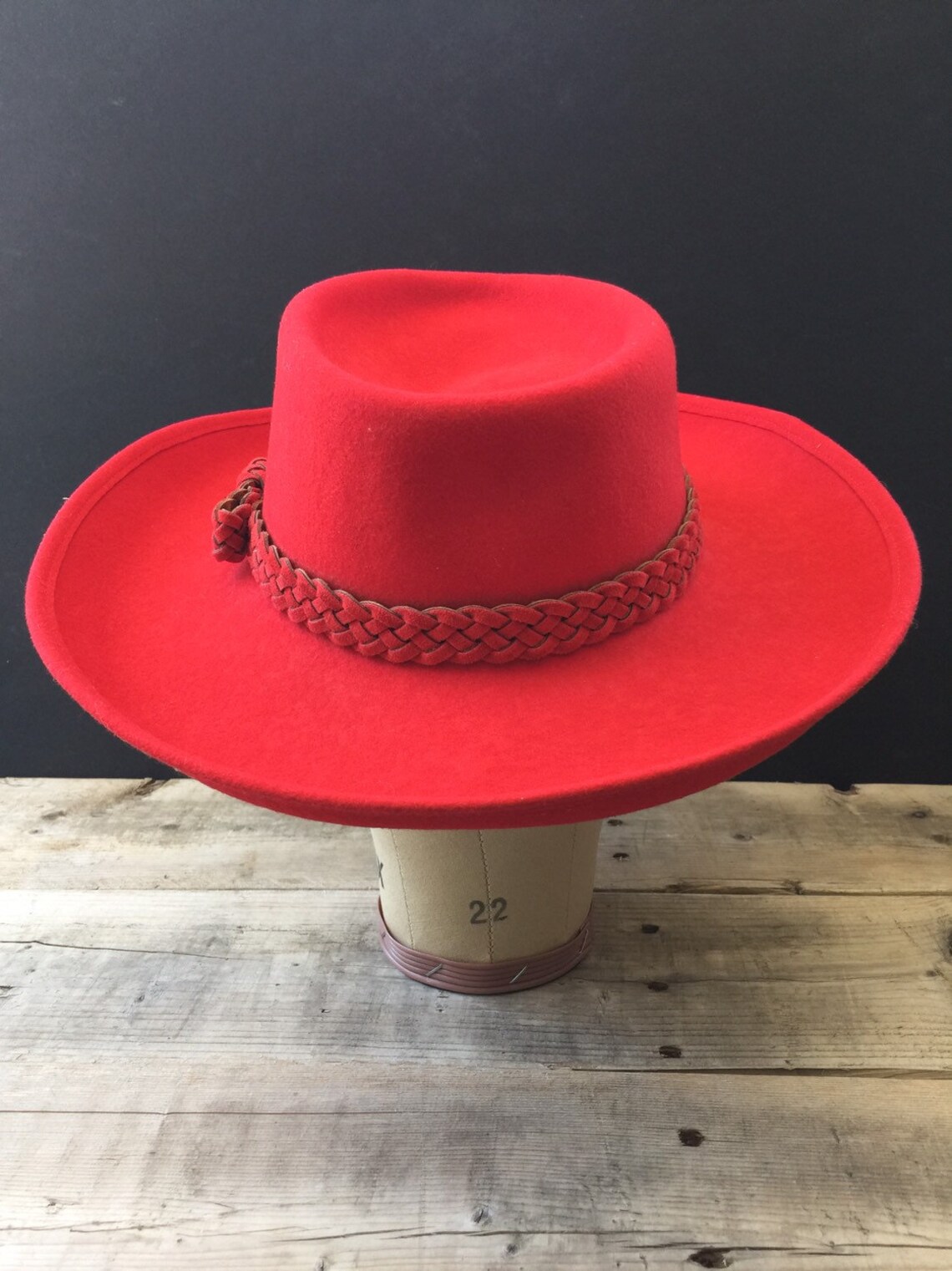 Fiesta Santa Barbara Red Felt Hat Etsy