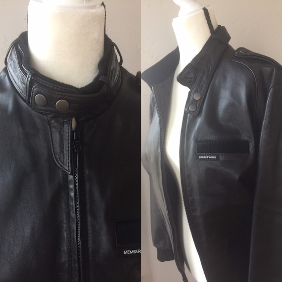 Vintage Leather Members Only Jacket