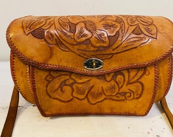 Borsa Navajo Original cuoio intarsiata hand made ‘40