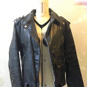 TWO STARS vintage ‘60 giacca pelle motociclista raro