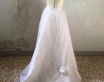 Carlo Pignatelli gonna wedding plissettata con rosa