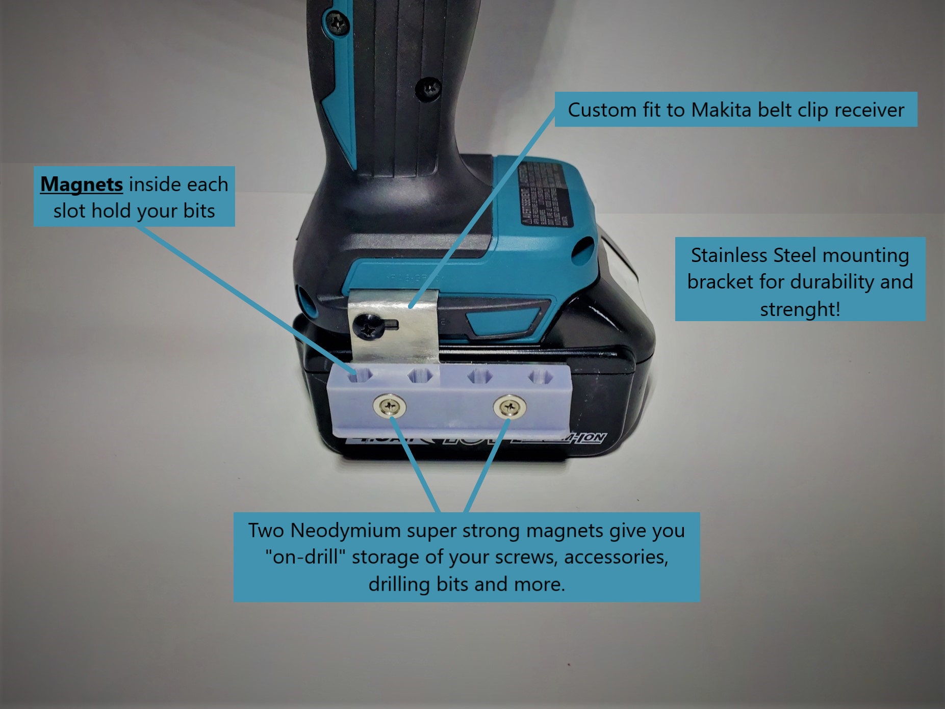 Fristelse Læge Ud Makita Impact Driver/drill Multi Bits Holder With - Etsy