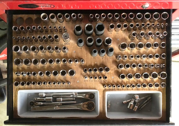 Digital Socket Tool Organizer Svg File For Laser And - Diy Socket Organizer Tray Digital Socket Tool Organizer Svg File For Laser And - Diy Socket Organizer Tray