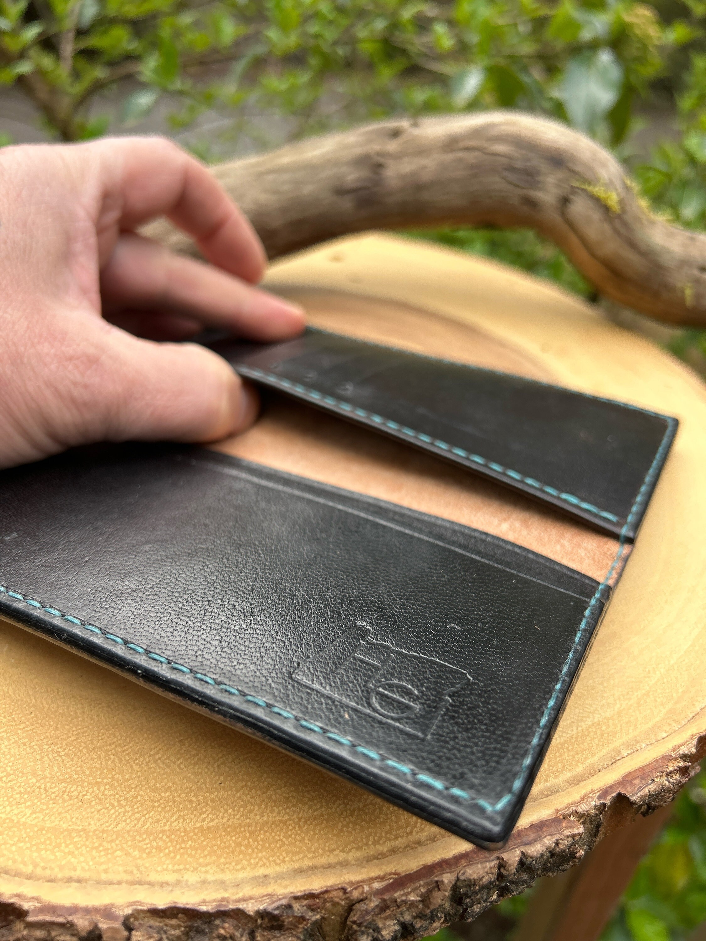 Hand Tooled Leather Roper Wallet With Steer Skull and Basket Weave - Etsy