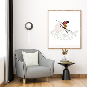 Skier - Digital Print