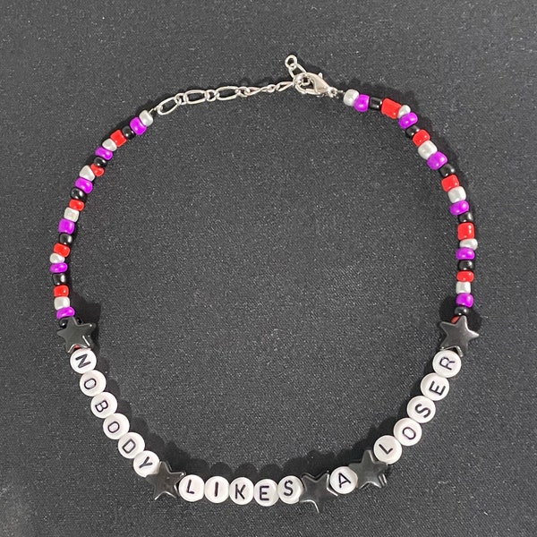 fnaf Security Breach Roxanne Wolf adjustable beaded necklace