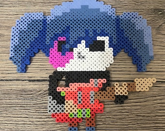 Cara de Sally con cuentas de Perler