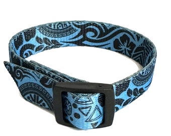 VNS (Vagus Nerve Stimulator) Wrist Band Blue Polynesian