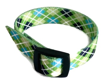 VNS (Vagus Nerve Stimulator) Wrist Band Green Argyle