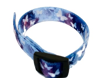 VNS (nervus vagus stimulator) polsbandje epilepsiebewustzijn blauwe/paarse vlinder