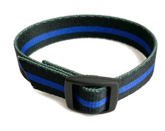 VNS (Vagus Nerve Stimulator) Wrist Band Black with Blue Stripe