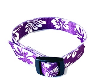 VNS (Vagus Nerve Stimulator) Wrist Band Purple Hawaiian Luau
