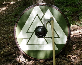 Valknut Odin Replica Viking Shield 36"