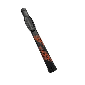 Einzigartige Tasche für einen Billardtisch im Tangerine Blumen Design, mit Platz für 1 Pool Queue