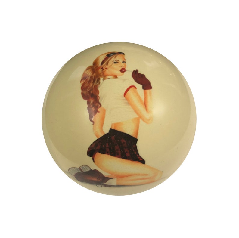 Glamour Schoolgirl Cue Ball Custom by D/&L Billiards