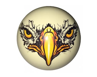 Eagle Face Custom Cue Ball by D&L Billiards
