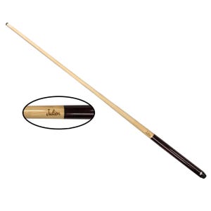 Custom Engraved Short Weighted One Piece Pool Cue Stick