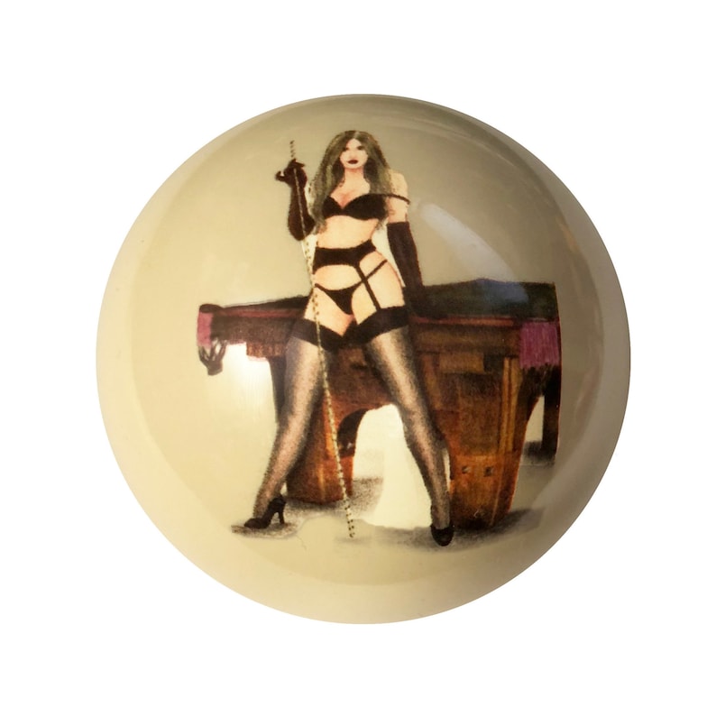 Pin-Up Girl with Table Designer Cue Ball for Pool Players Custom by D/&L Billiards