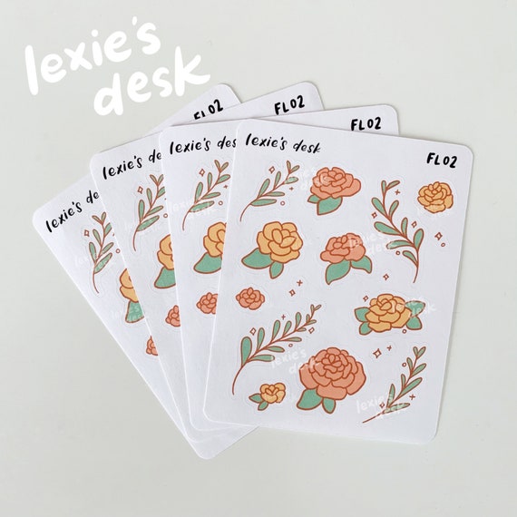 Mini Deco Stickers Matte Sticker Sheets for Journaling, Planners,  Stationery, Penpal, Cards 