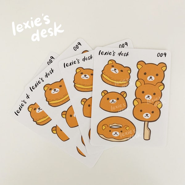 Rilakkuma Sticker Sheet Etsy