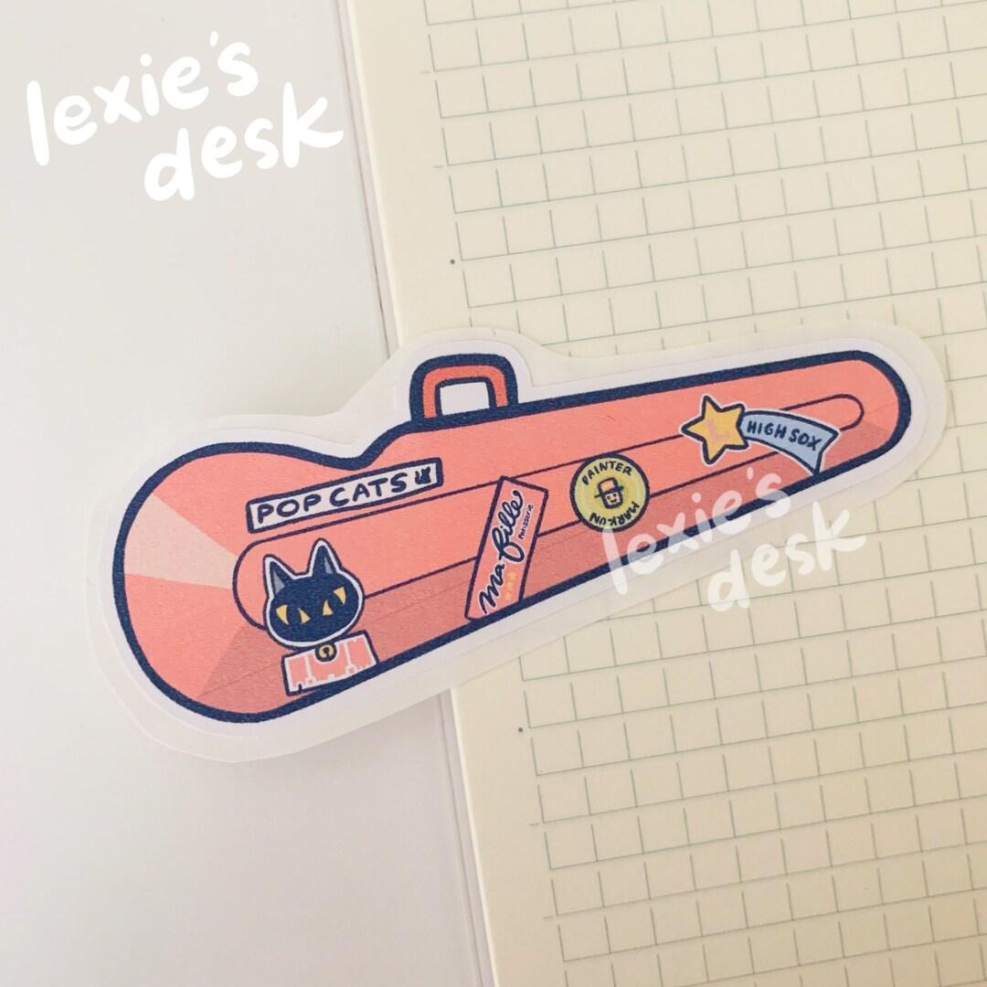 Violin Case Sticker Flake Subtle Anime Inspired Aesthetic Stickers