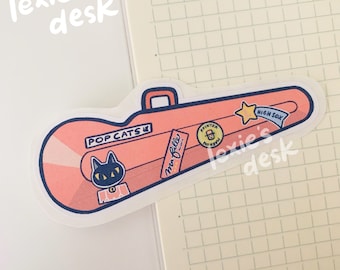 violin case sticker flake | subtle anime inspired aesthetic stickers