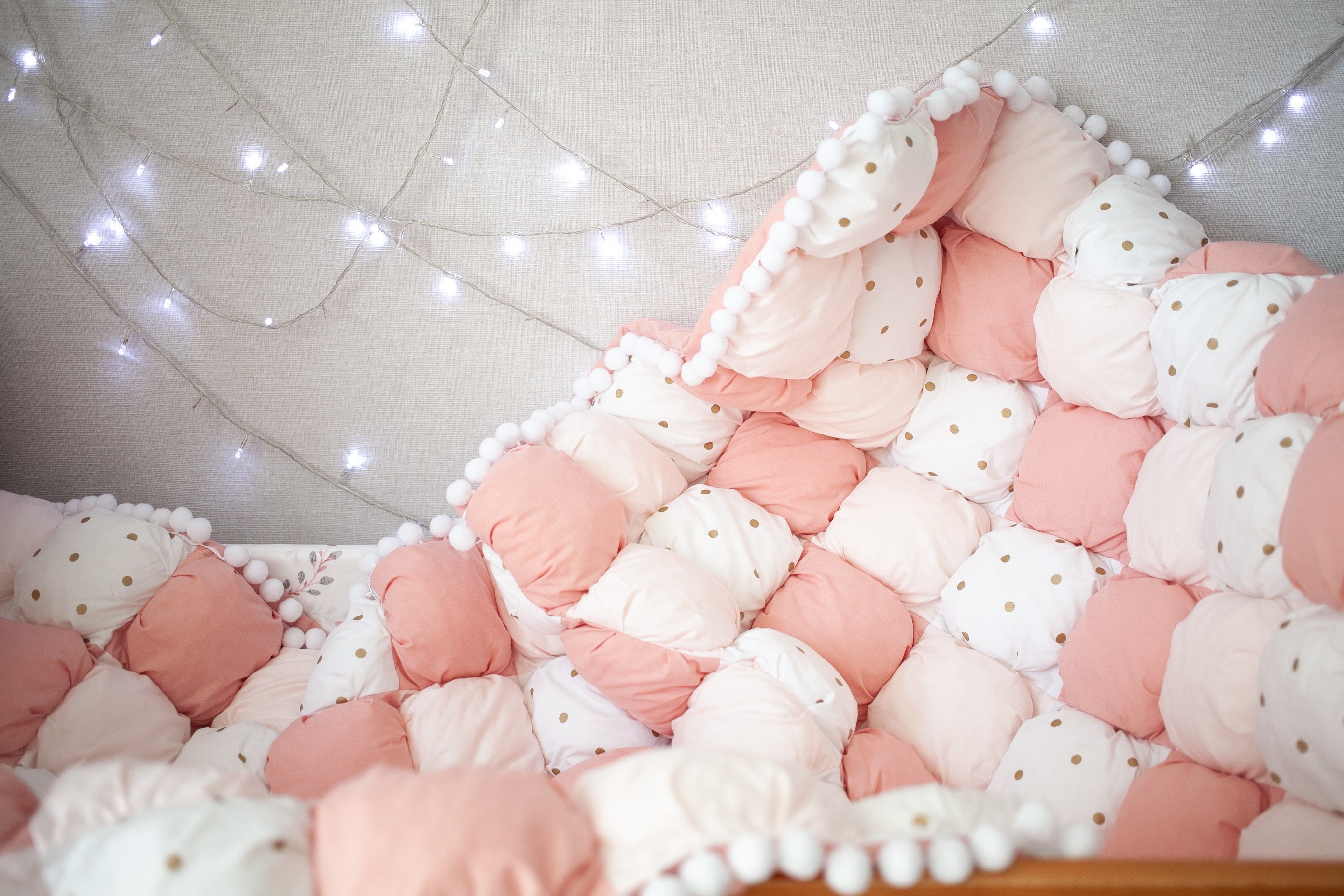 Pink children blanket bubble blanket girly bluncket Etsy