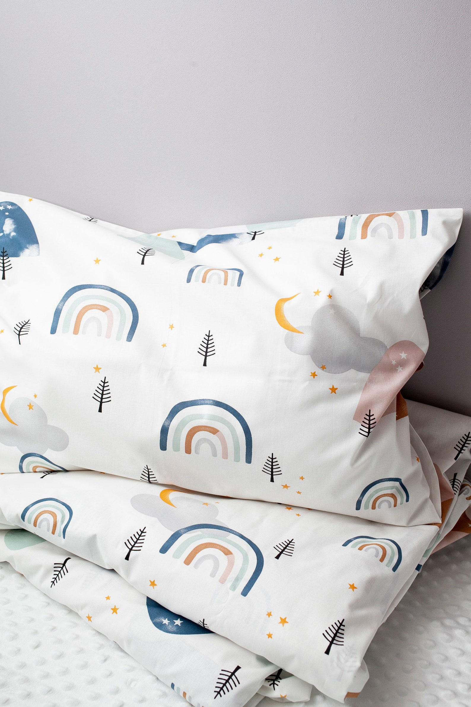 Rainbow toddler Bedding Toddler Bedding Set Toddler Duvet Etsy