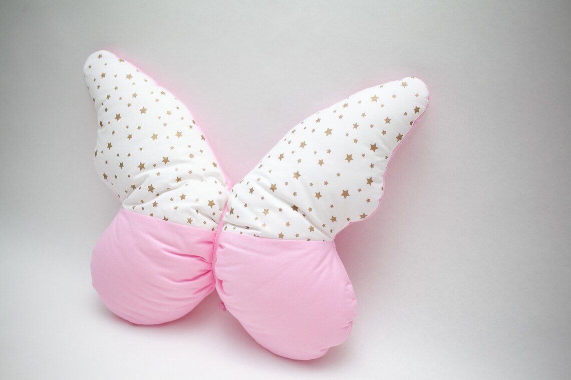Girly Butterfly Pillow for Room Decor toddler bedding kids Etsy