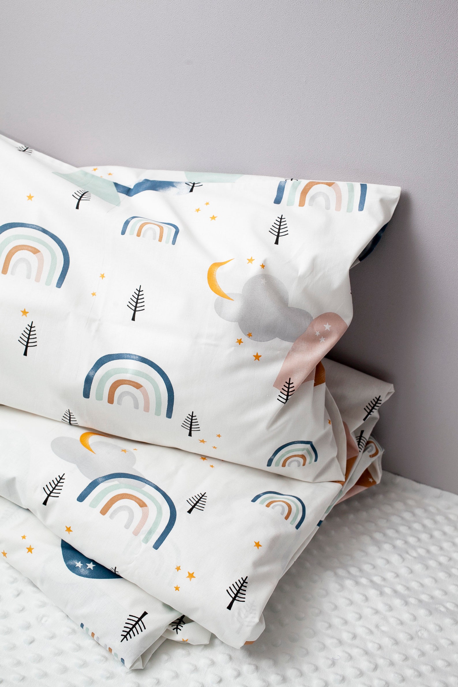 Rainbow toddler Bedding Toddler Bedding Set Toddler Duvet Etsy