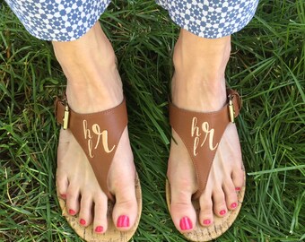 custom embroidered flip flops