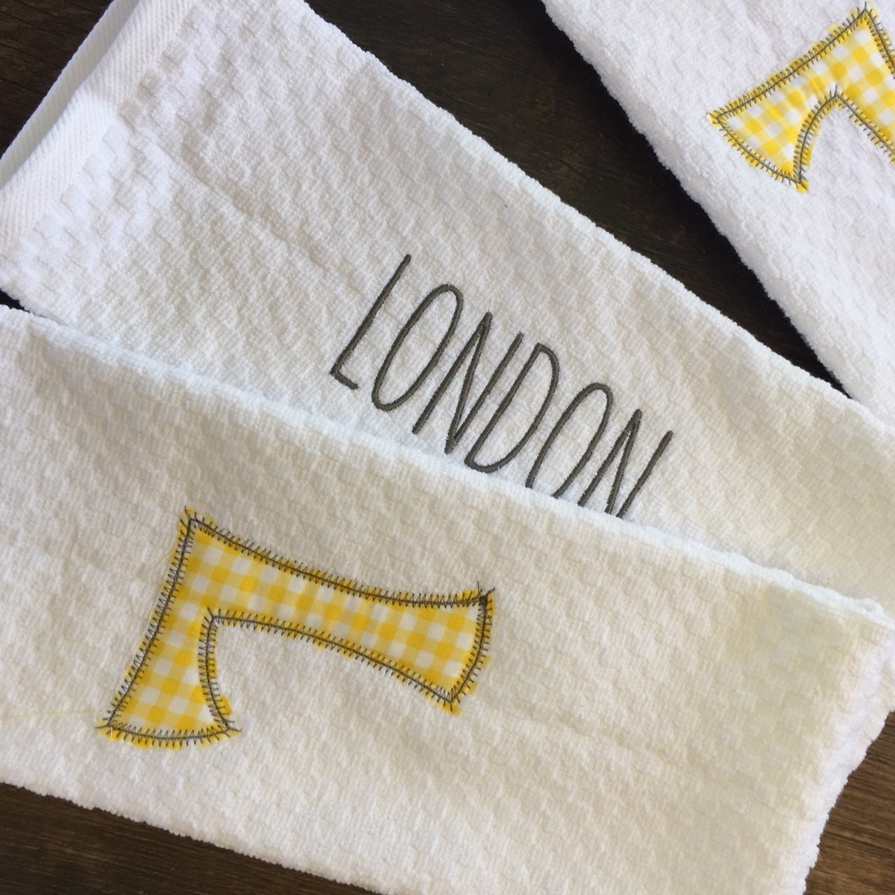 Ensemble personnalisé de serviettes de cuisine en anglais Etsy France