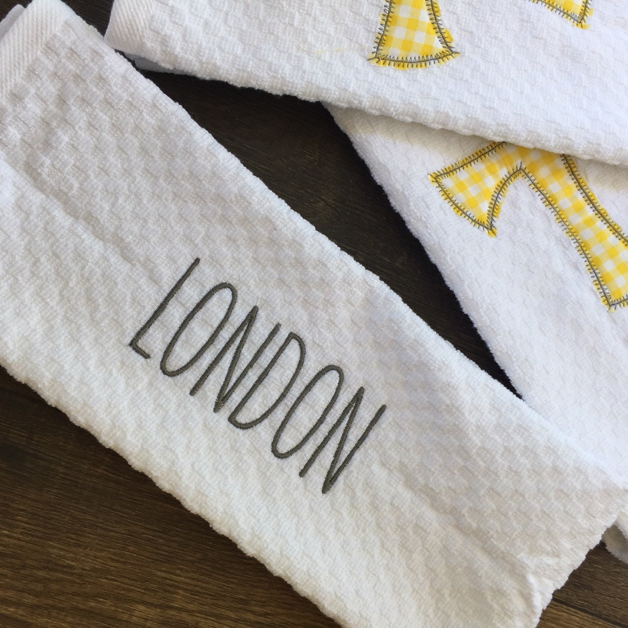 Ensemble personnalisé de serviettes de cuisine en anglais Etsy France